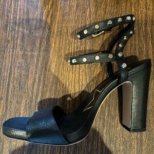 Giani Bernini Black Studded Heels